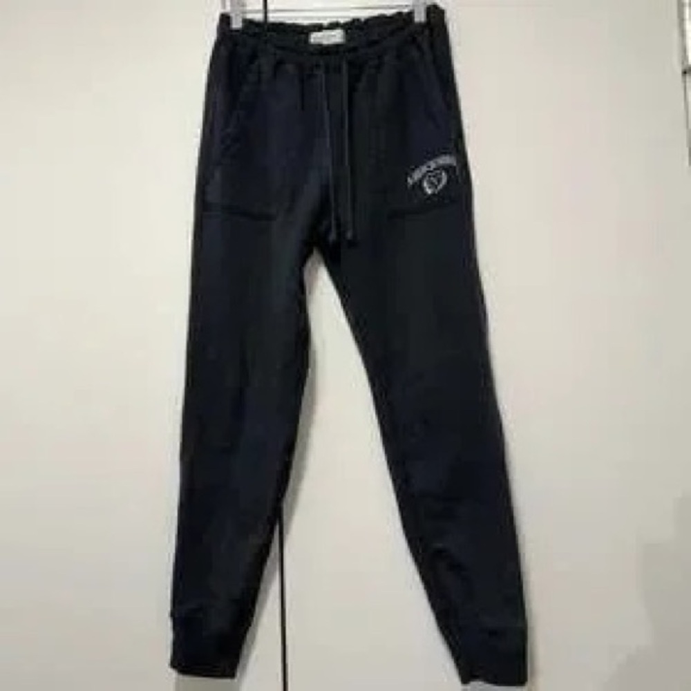 Black Jogger Pants with Logo